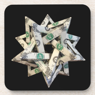Money Origami Five Intersecting Tetrahedra Bier Onderzetter