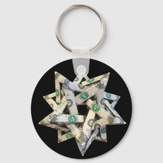 Money Origami Five Intersecting Tetrahedra Sleutelhanger
