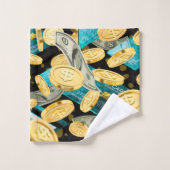 Money Pattern 2 Bad Handdoek (Wasdoekje)