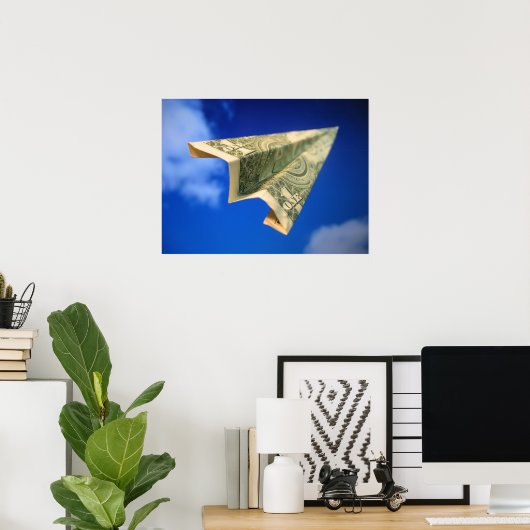 Money Plane Poster (Thuiskantoor)