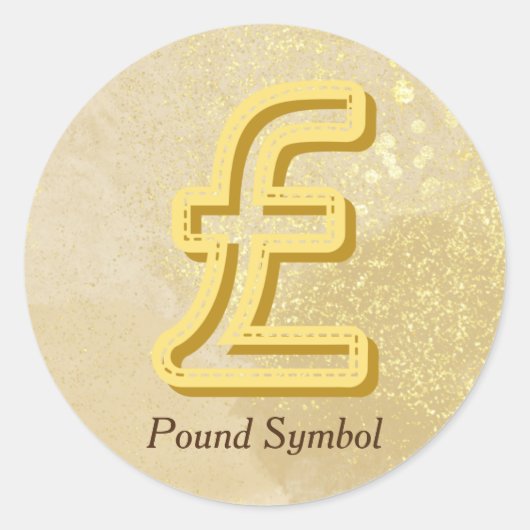 Money Reiki Infused Yellow Pond Symbool Ronde Sticker (Voorkant)