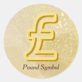 Money Reiki Infused Yellow Pond Symbool Ronde Sticker