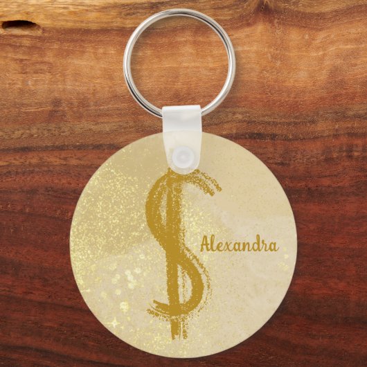 Money Reiki Infuseren Dollar Symbool Sleutelhanger (Voorkant)