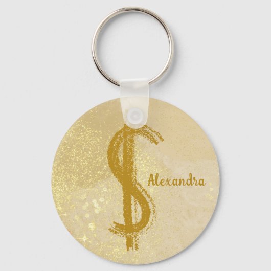 Money Reiki Infuseren Dollar Symbool Sleutelhanger (Achterkant)