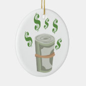Money Roll Keramisch Ornament (Rechts)