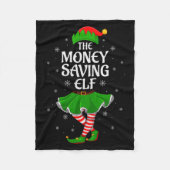 Money Saving Elf Christmas Family Girls Women Elf Fleece Deken (Voorkant)