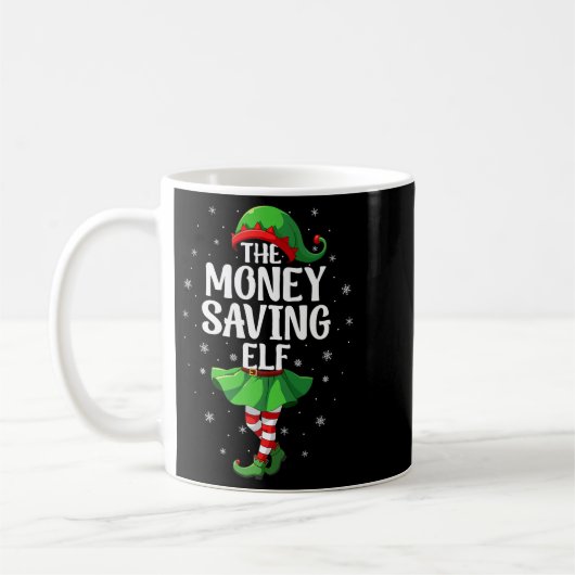 Money Saving Elf Christmas Girls Women Elf Squad X Koffiemok (Links)
