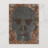 Money Skull Design Halloween Briefkaart (Voorkant)