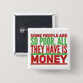 Money - Square Button (Voorkant /achterkant)