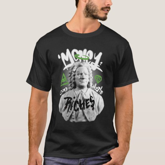 Money Statue Graffiti T-shirt (Voorkant)