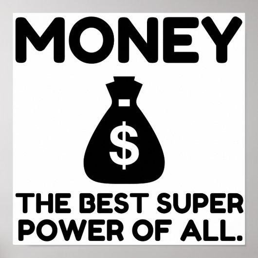 Money Super Power Poster (Voorkant)