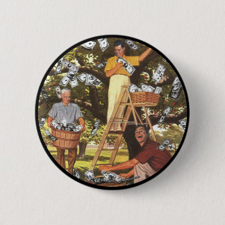 Money Tree-Button groot Ronde Button 5,7 Cm