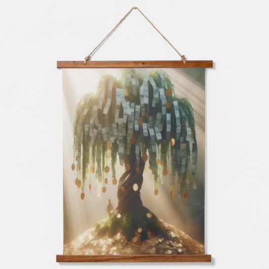 Money Tree Hangend Wandkleed (Voorkant)