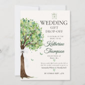 Money Tree Thema Community Gift Drop Bruiloft Kaart (Voorkant)