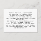 Money Tree/Wishing Well Invitation Insert Informatiekaartje (Voorkant)