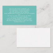 Money Tree/Wishing Well Invitation Insert Informatiekaartje (Voorkant / Achterkant)