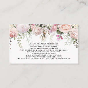 Money Tree/Wishing Well Invitation Insert Informatiekaartje