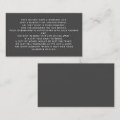 Money Tree/Wishing Well Invitation Insert Informatiekaartje (Voorkant / Achterkant)