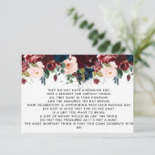 Money Tree/Wishing Well Invitation Insert Informatiekaartje (Staand voorkant)