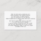 Money Tree/Wishing Well Invitation Insert Informatiekaartje (Voorkant)