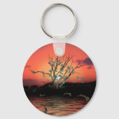 Money Tree With Dollar Bills Sleutelhanger (Voorkant)