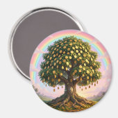money tree with rainbow magneet (Voorkant / Achterkant)