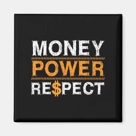 Money Wer Respect Rap Lover Entrepreneur Christmas Magneet (Voorkant)