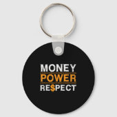 Money Wer Respect Rap Lover Entrepreneur Christmas Sleutelhanger (Voorkant)