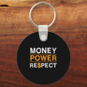 Money Wer Respect Rap Lover Entrepreneur Christmas Sleutelhanger (Voorkant)
