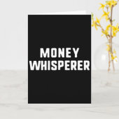 Money Whisperer Funny Lover Maker Investing Financ Kaart (Gele Bloem)