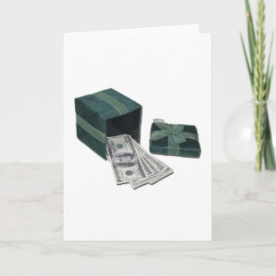 MoneyGreenGiftBox112611 Feestdagen Kaart