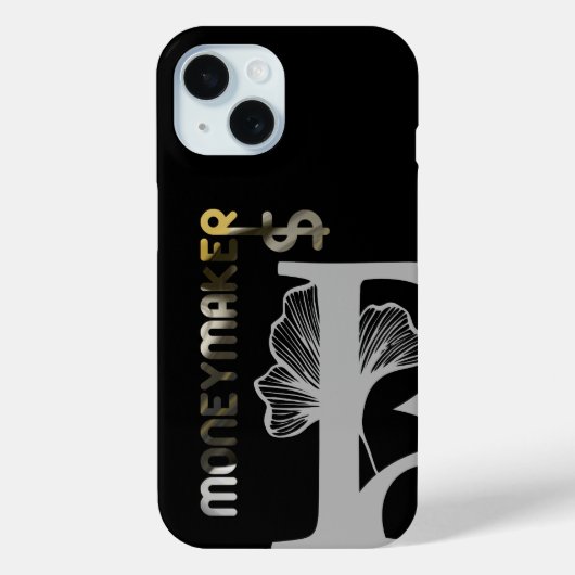 MONEYMAKER iPhone hoesjes Trend Abstract Zwart Wit (Achterkant)