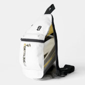 MONEYMAKER Witte Sling Bag Trend Abstract Zwart (Rechterhoek)