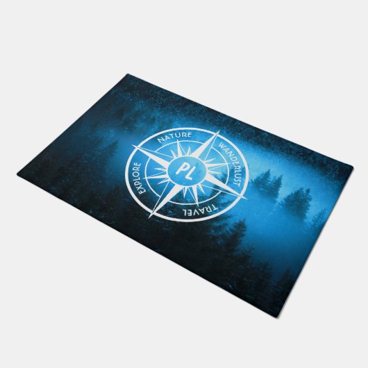 Mongmonogram van het embleem van de Compass-ster i Deurmat (Schuin)