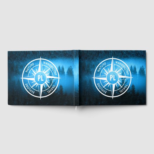 Mongmonogram van het embleem van de Compass-ster i Gastenboek (Volledig)