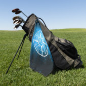 Mongmonogram van het embleem van de Compass-ster i Golfhanddoek (Groen)