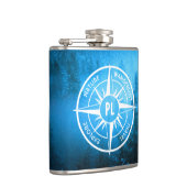 Mongmonogram van het embleem van de Compass-ster i Heupfles (Rechts)