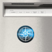 Mongmonogram van het embleem van de Compass-ster i Magneet (Insitu (Vaatwasser))