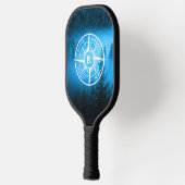 Mongmonogram van het embleem van de Compass-ster i Pickleball Paddle (Links)