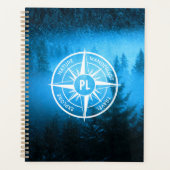 Mongmonogram van het embleem van de Compass-ster i Planner (Voorkant)