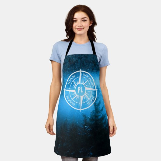 Mongmonogram van het embleem van de Compass-ster i Schort (Gedragen)