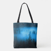 Mongmonogram van het embleem van de Compass-ster i Tote Bag (Achterkant)