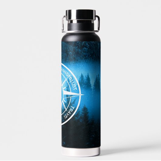 Mongmonogram van het embleem van de Compass-ster i Waterfles (Achterkant)