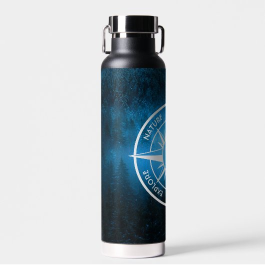 Mongmonogram van het embleem van de Compass-ster i Waterfles (Voorkant)