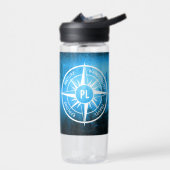 Mongmonogram van het embleem van de Compass-ster i Waterfles (Links)