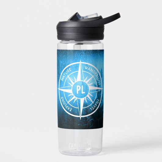 Mongmonogram van het embleem van de Compass-ster i Waterfles (Links)