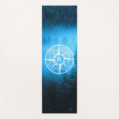 Mongmonogram van het embleem van de Compass-ster i Yogamat (Voorkant)