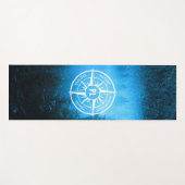 Mongmonogram van het embleem van de Compass-ster i Yogamat (Voorkant (horizontaal))