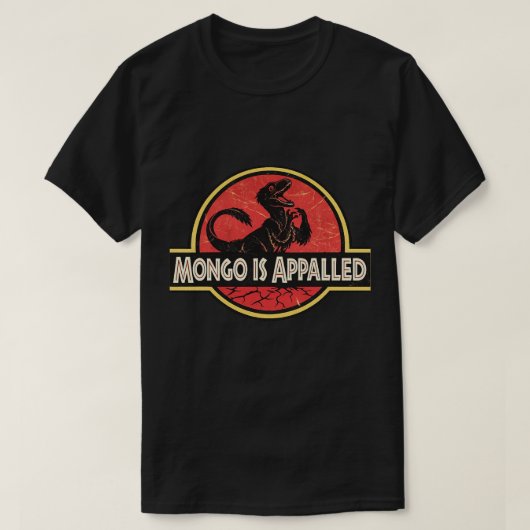 Mongo Is Ontzet Retro Roofdier Design T-shirt (Design voorkant)