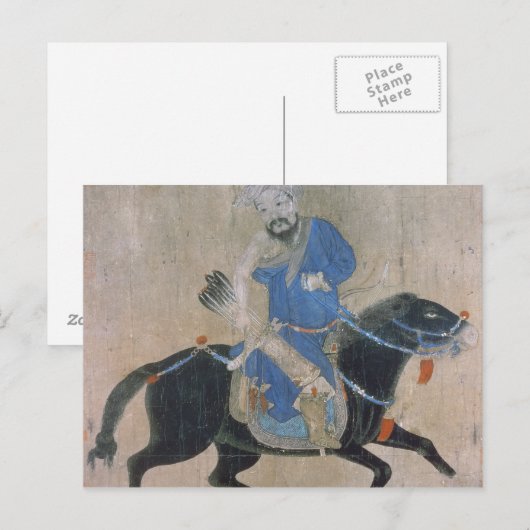 Mongol archer over horseback briefkaart (Voorkant / Achterkant)